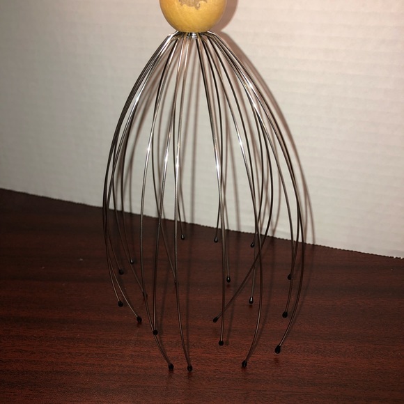 Head Massager Head Scratcher Scalp Massager for Head Body Relaxing Wood Handle - Picture 7 of 10